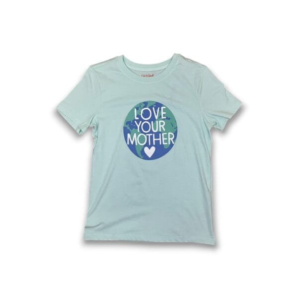 Playera Verde Love Your Mother Cat y Jack