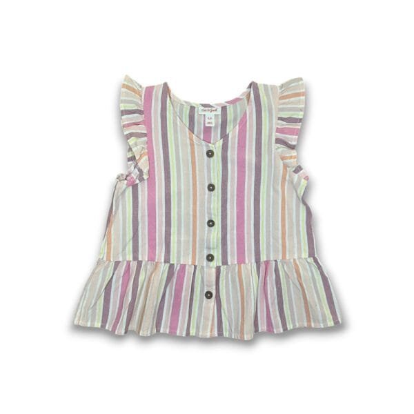 Blusa Rosa Con Rayas